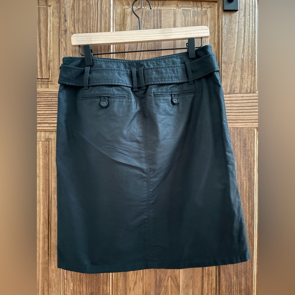 Ann Taylor Black Pencil Skirt with Button Detail - Picture 2 of 4